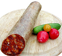 Chorizo Pata Negra mit gerucherte Paprik gewrzt vom Iberico Schwein