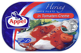 Hering-Filets in Tomaten-Creme von Appel