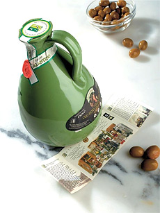 Natives Oliven�l extra Olio extra vergine Affiorato in einem sch�nen Tonkrug