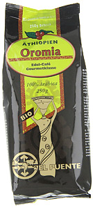 Oromia Fair gehandelter Bio-Kaffee aus thiopien 100% Arabica von El Puente
