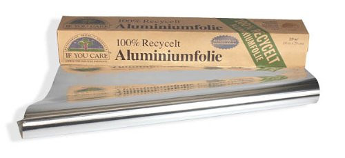 Aluminiumfolie extrastark von "If You Care" aus 100% recyceltem Aluminium hergestellt auch zum Grillen geeignet