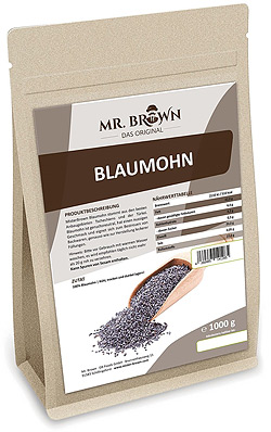 Blaumohn nussig & herb von Mister Brown