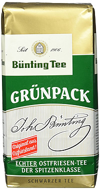 Bünting Tee Grüngold Echter Ostriesen-Tee (Schwarzer Tee)