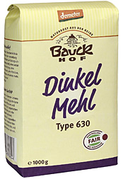 Dinkel Mehl Type 630 vom Bauck Hof