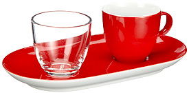 Espresso-Set mit Wasserglas