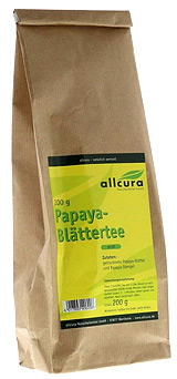 Papayablätter getrocknet von Allcura