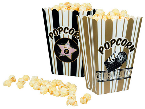 Tolle Popcorntüten wie im Kino ... für einen kultigen Filmabend in den eigenen vier Wänden