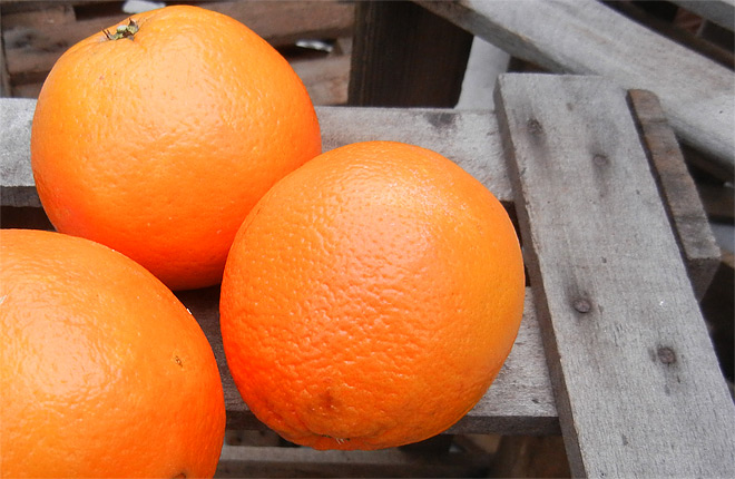 Orangen liefern viel Vitamin C ...